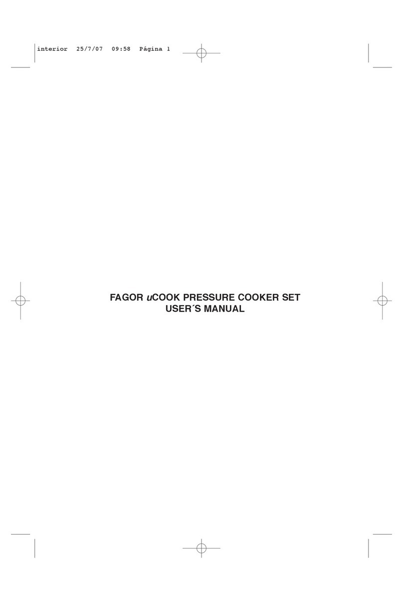 Fagor UCOOK PRESSURE COOKER - ANNEXE 476 User manual