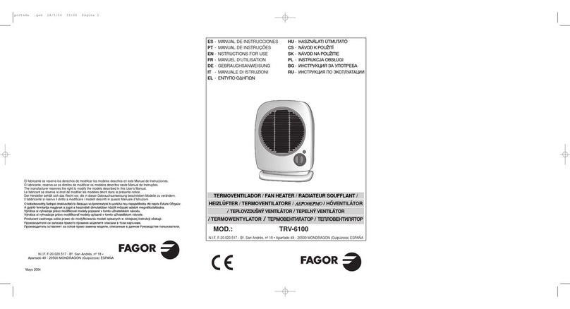 Fagor TRV-6100 Instructions for use