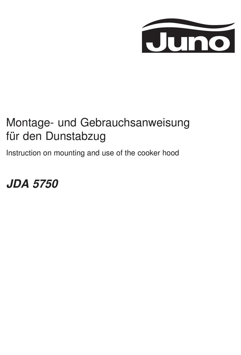 JUNO JDA5270E Instruction on mounting and use