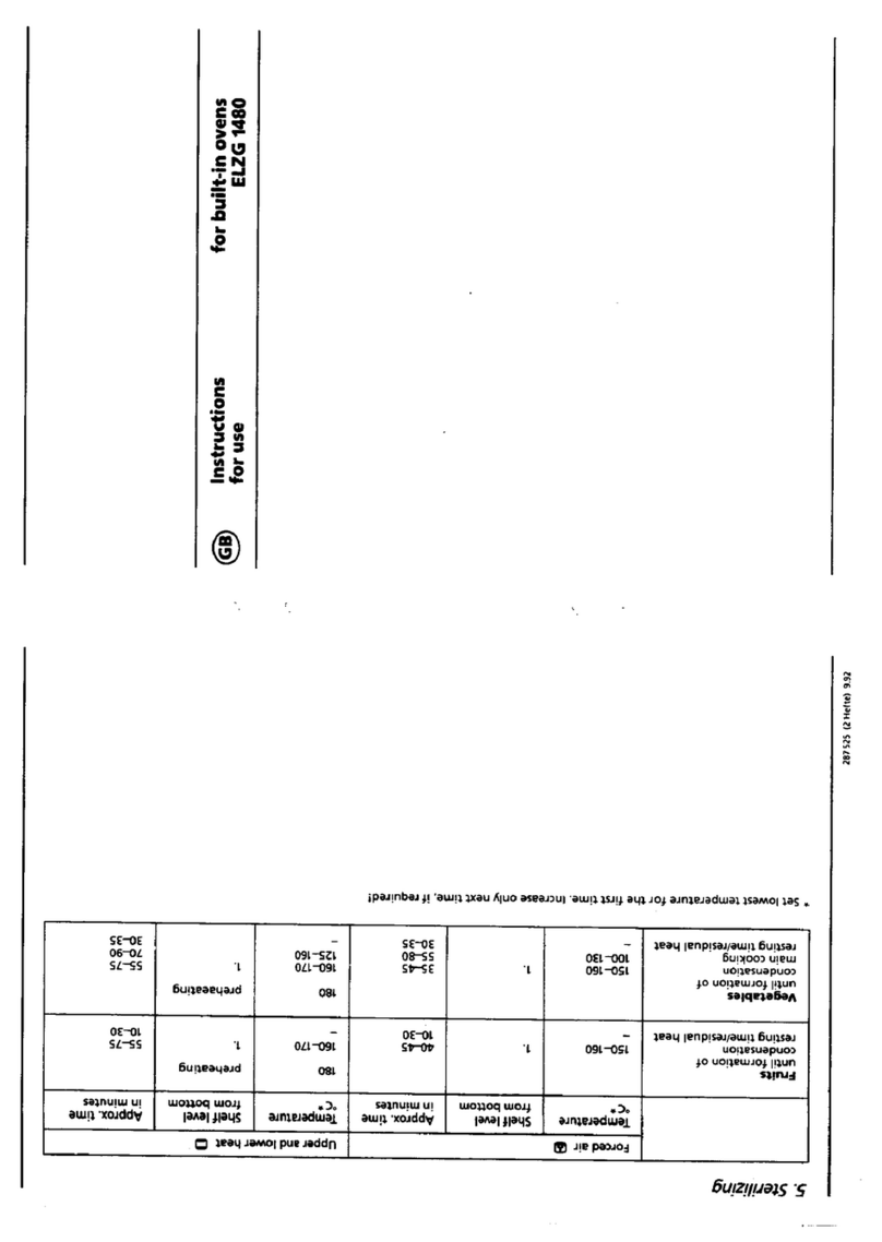 JUNO ELZG 1480 ELT EBH User manual