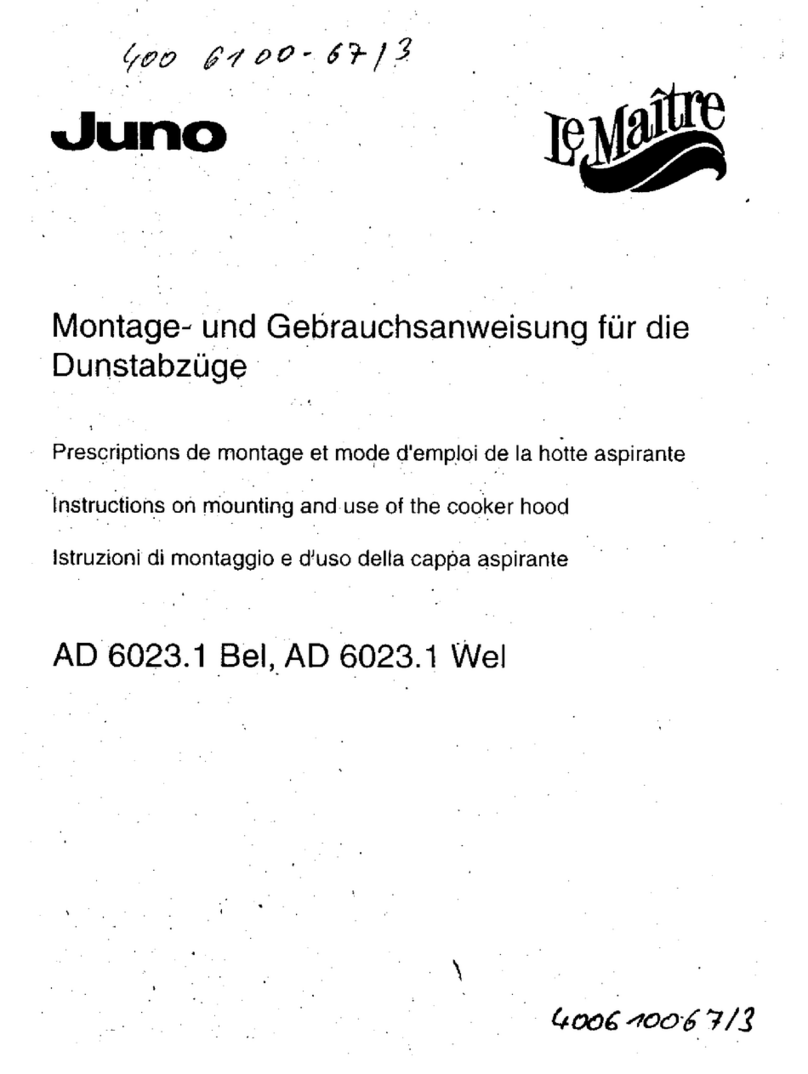 JUNO AD6023.1BEL Technical manual