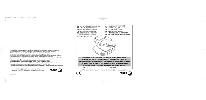 Fagor PPV-20 Instructions for use