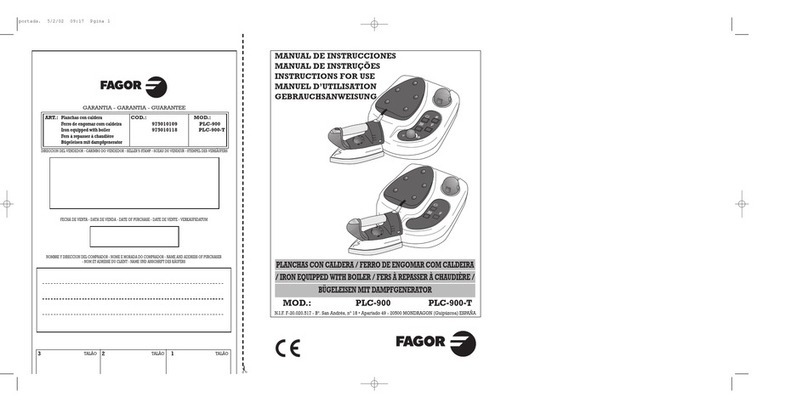 Fagor PLC-900-900T Instructions for use