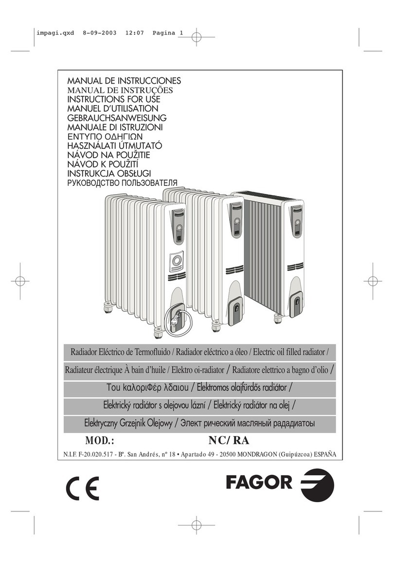 Fagor NC-2500 Instructions for use