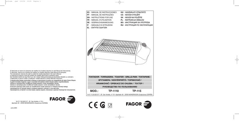 Fagor TP-1110-TP-115 Instructions for use