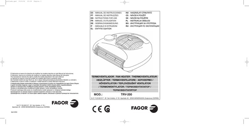 Fagor TRV-200 Instructions for use
