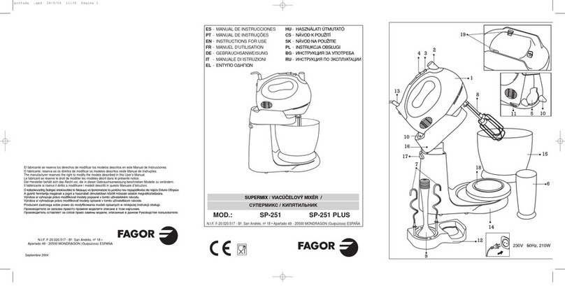 Fagor SP-251 Instructions for use