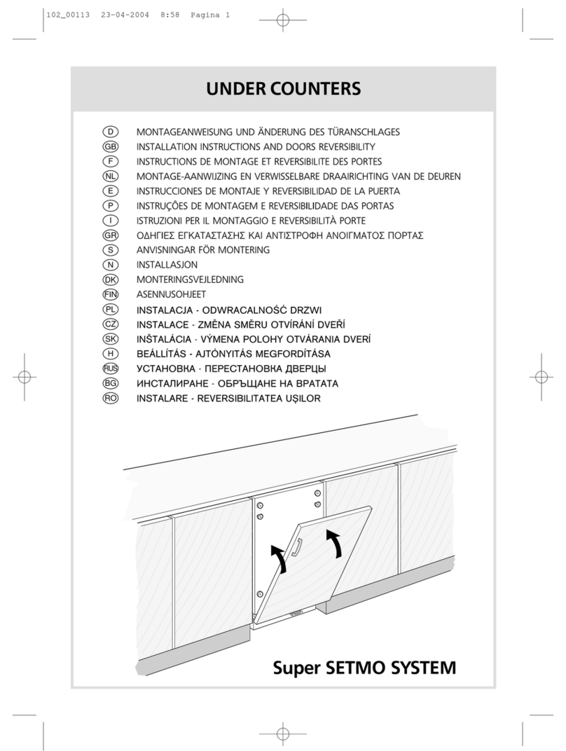 Fagor SUPER SETMO SYSTEM - MOUTING manual