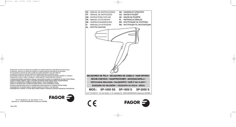 Fagor SP-1650-1850-2050 Instructions for use