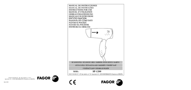Fagor SP-1200 Instructions for use
