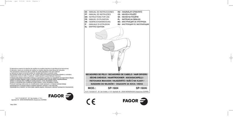 Fagor SP-1604 User manual Fagor SP-1604 User manual