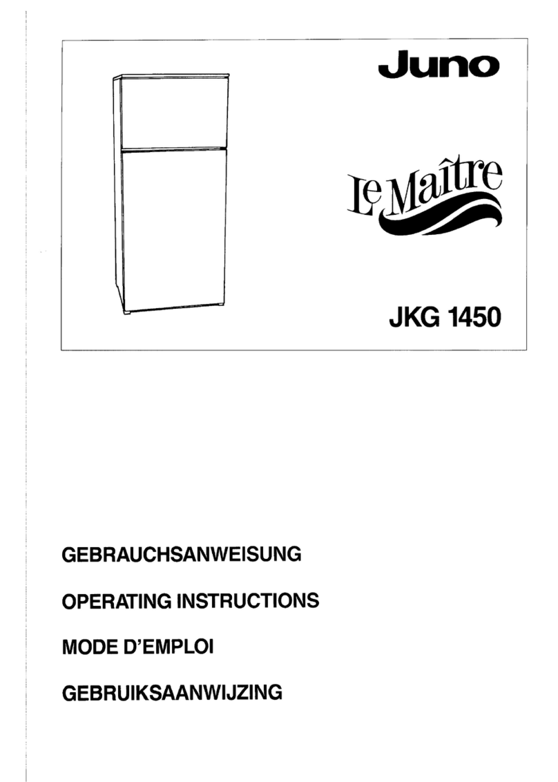 JUNO Le Maitre JKG1450 operating instructions