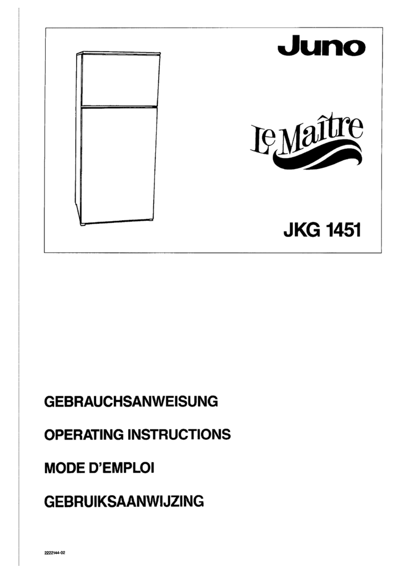 JUNO Le Maitre JKG1451 operating instructions