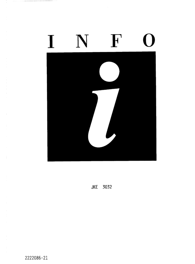 JUNO JKE3032 User manual
