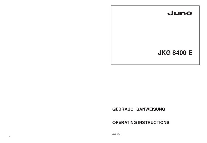 JUNO JKG8400E operating instructions