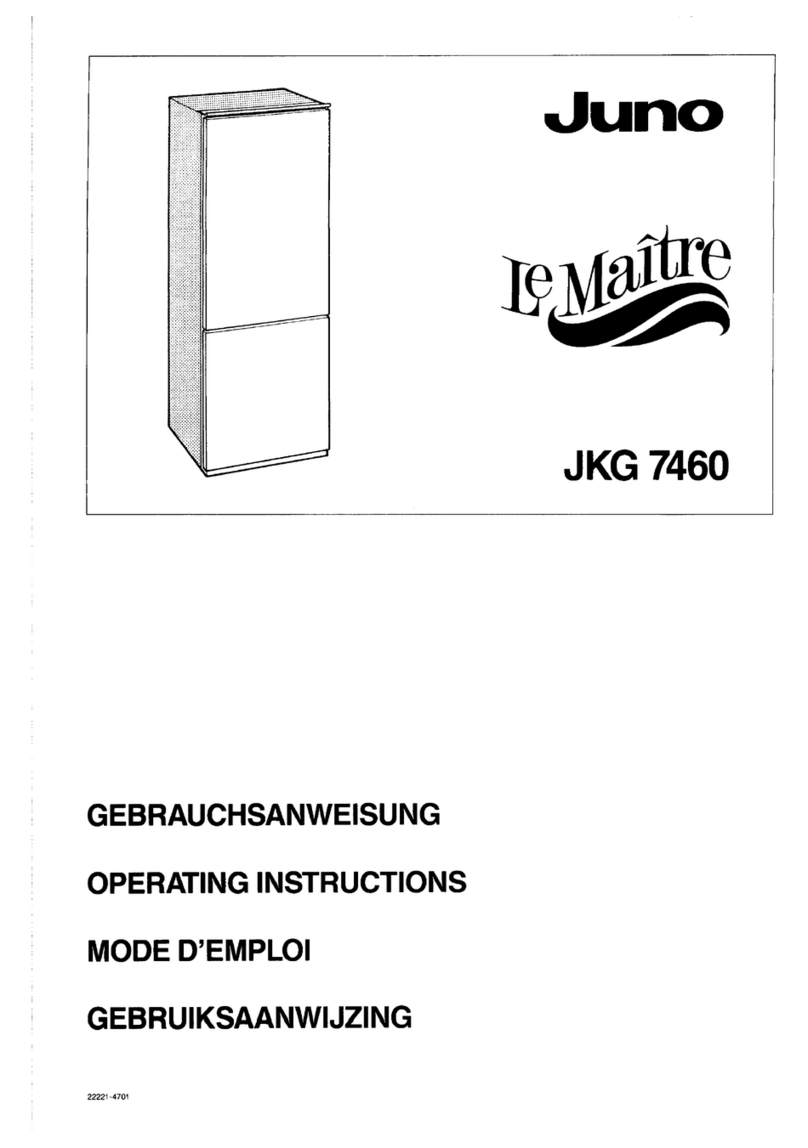 JUNO Le Maitre JKG7460 operating instructions