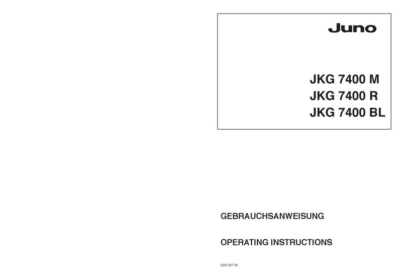 JUNO JKG7400BL operating instructions