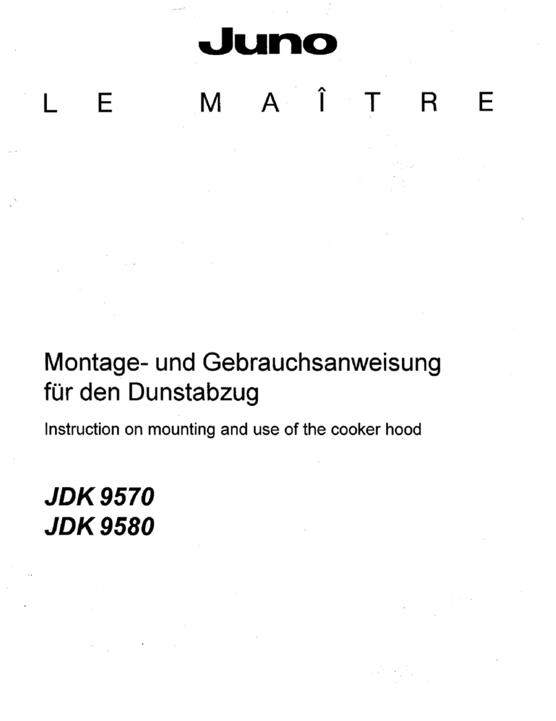 JUNO JDK9570E Instruction on mounting and use