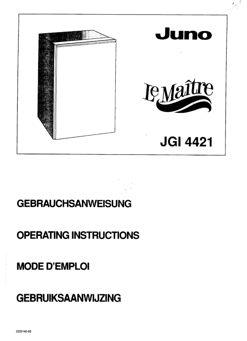 JUNO Le Maitre JGI4421 operating instructions JUNO Le Maitre JGI4421 operating instructions