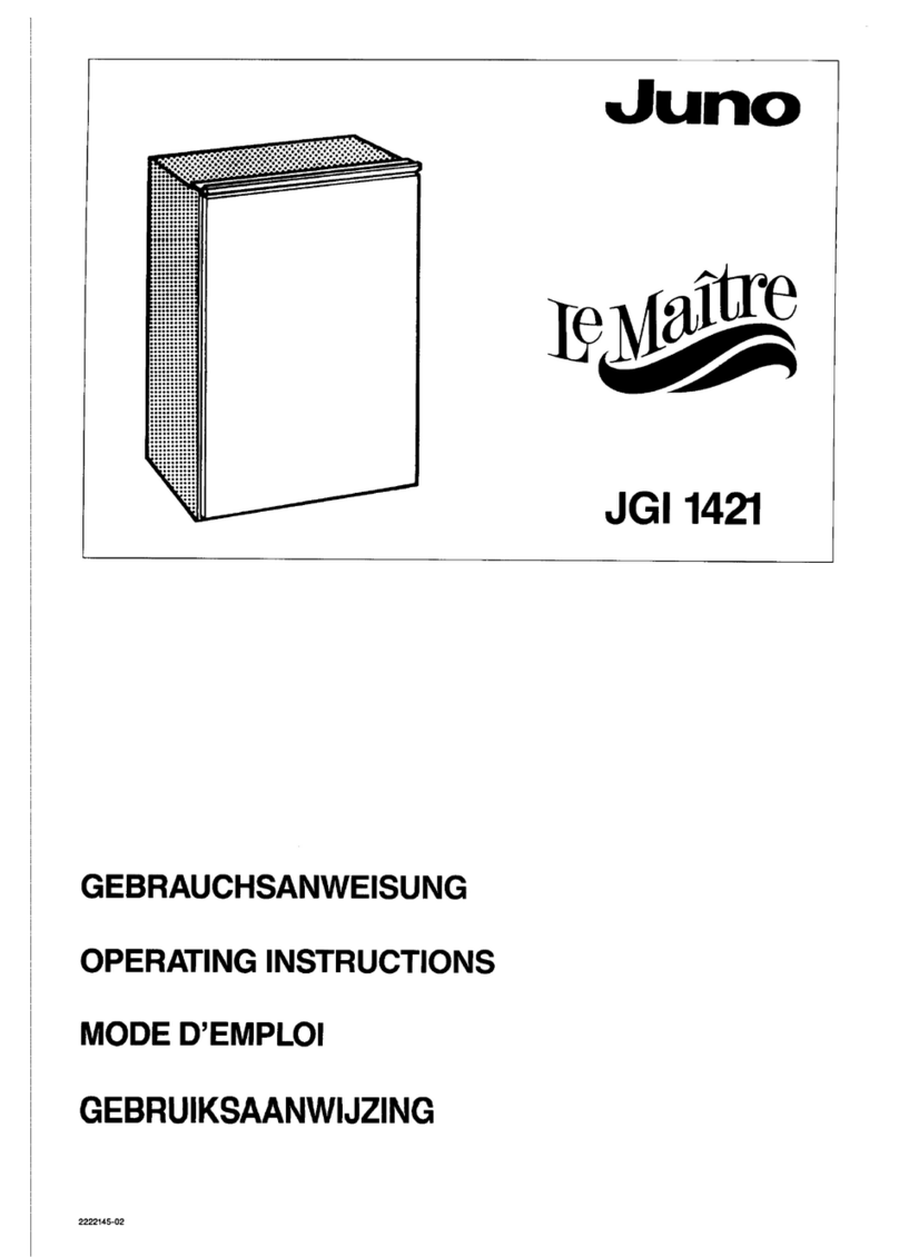 JUNO Le Maitre JGI1421 operating instructions