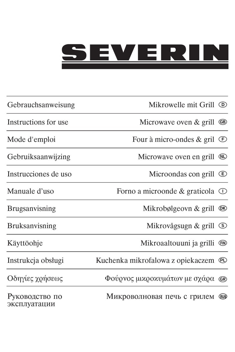 SEVERIN MW 7845 - FOUR A MICRO-ONDES Instructions for use