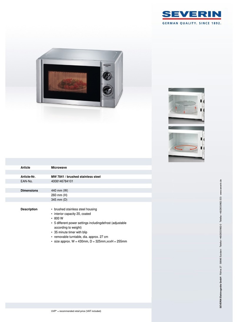 SEVERIN MW 7841 User guide