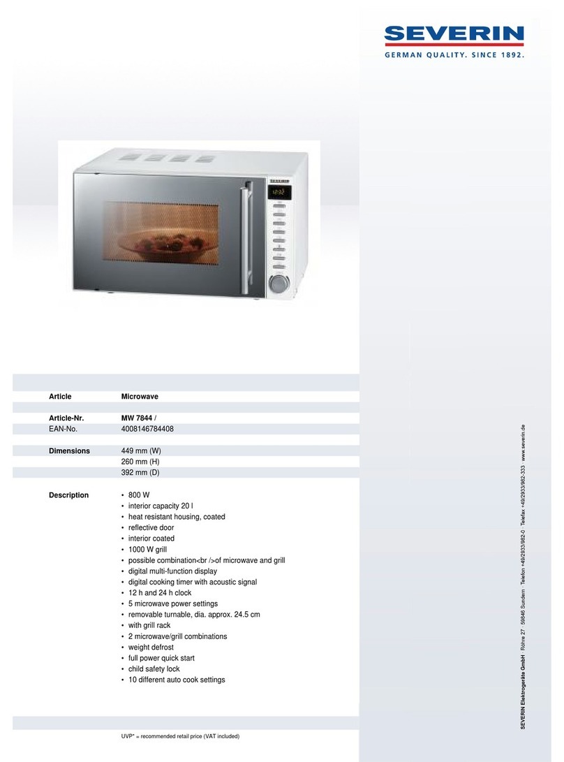 SEVERIN MW 7844 datasheet