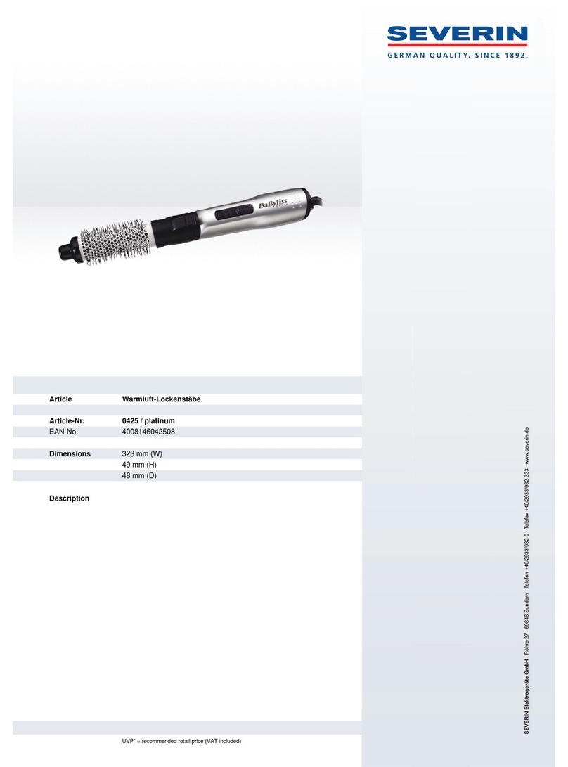 SEVERIN PLATINUM 700 0425 Dimensions