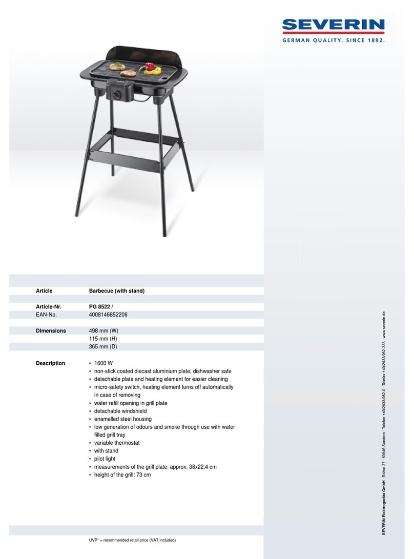 SEVERIN PG 8522 datasheet SEVERIN PG 8522 datasheet