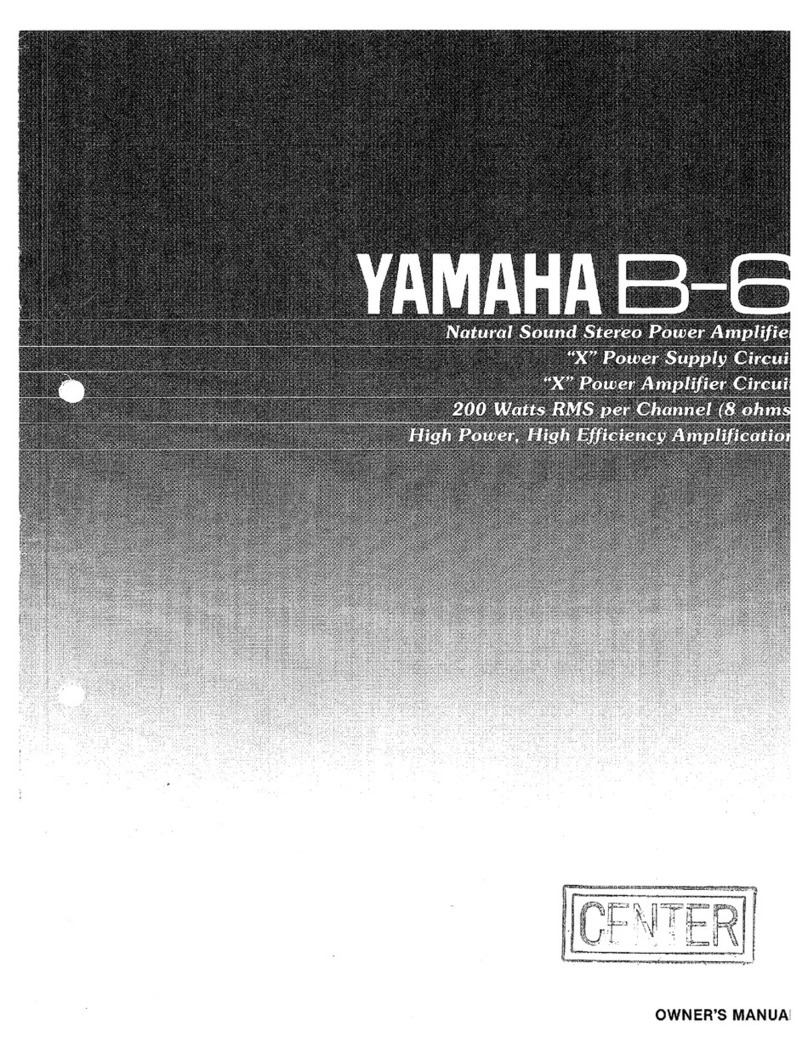 Yamaha B-6 User manual Yamaha B-6 User manual