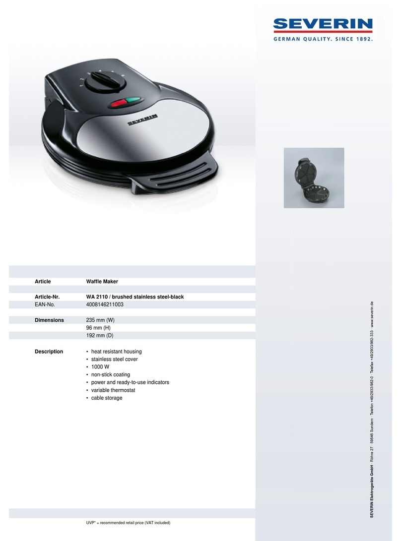 SEVERIN WA 2110 Dimensions