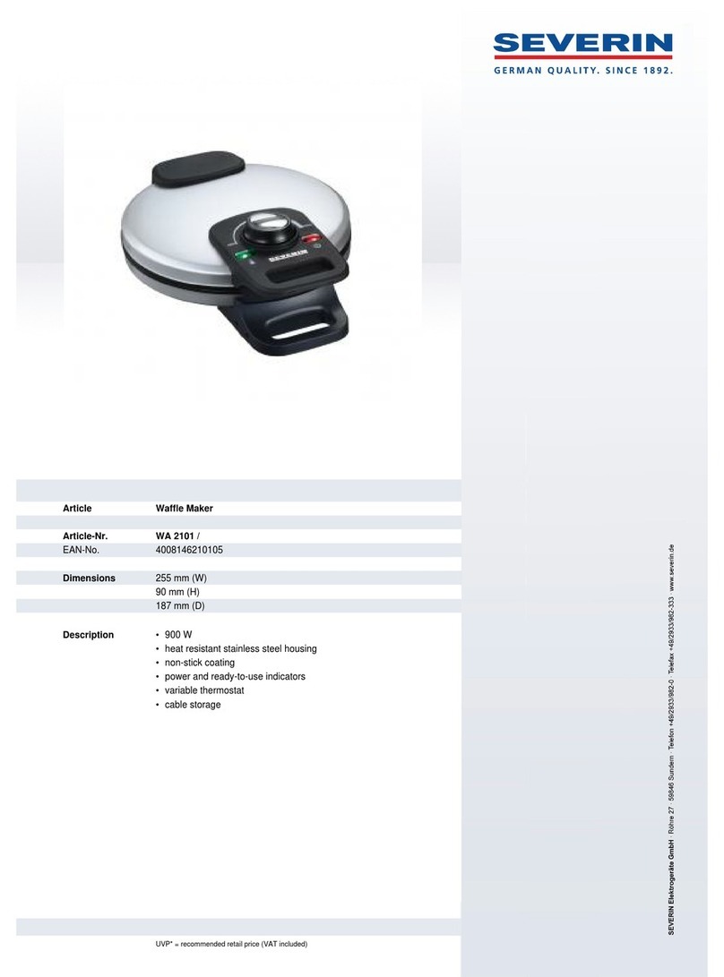 SEVERIN WA 2101 - Dimensions