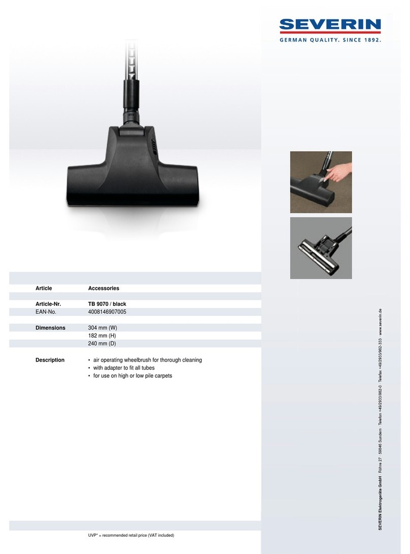 SEVERIN TURBOBÜRSTE TB 9070 Dimensions