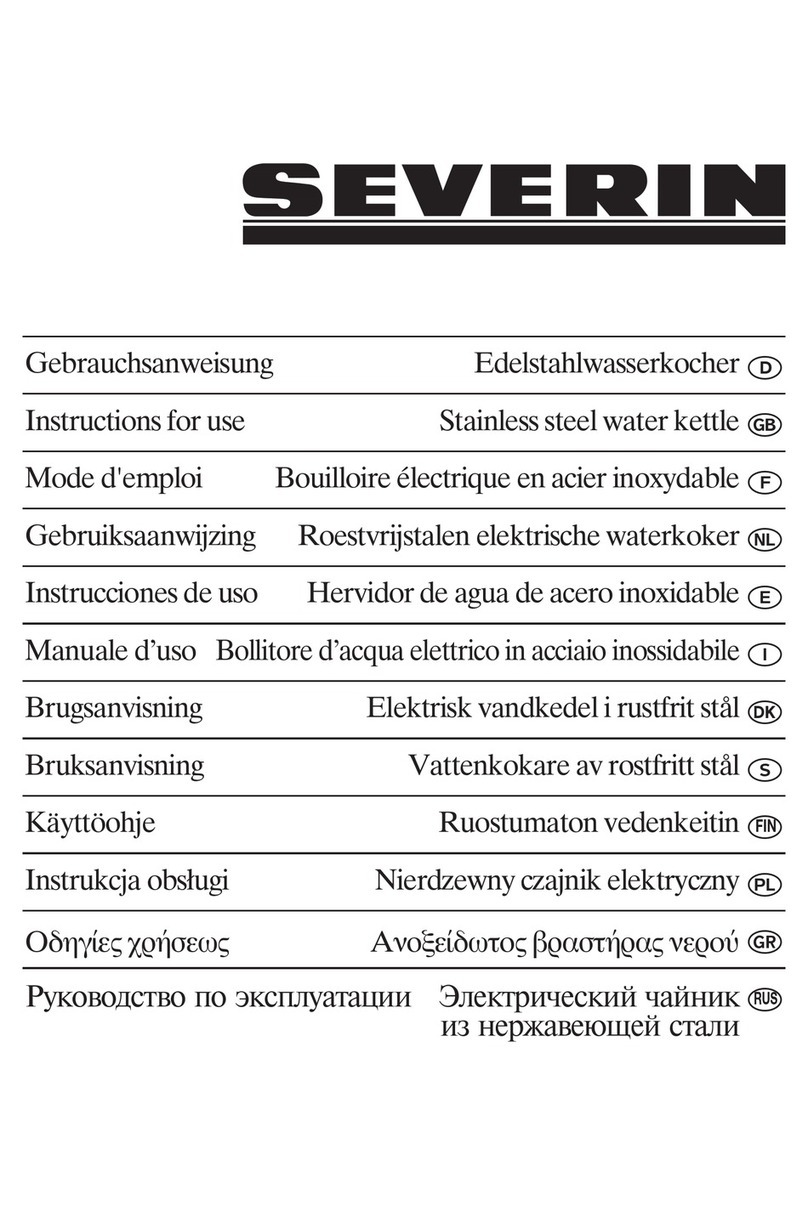 SEVERIN WK 3322 - User manual SEVERIN WK 3322 - User manual