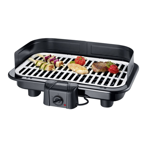 SEVERIN RG 2682 - RACLETTE GRIL Instructions for use