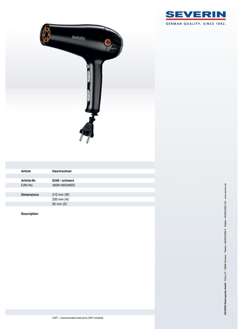 SEVERIN RETRA-CORD-SYSTEM 0246 User guide