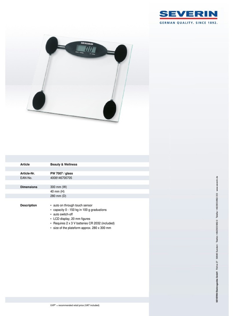 SEVERIN PW 7007 User guide