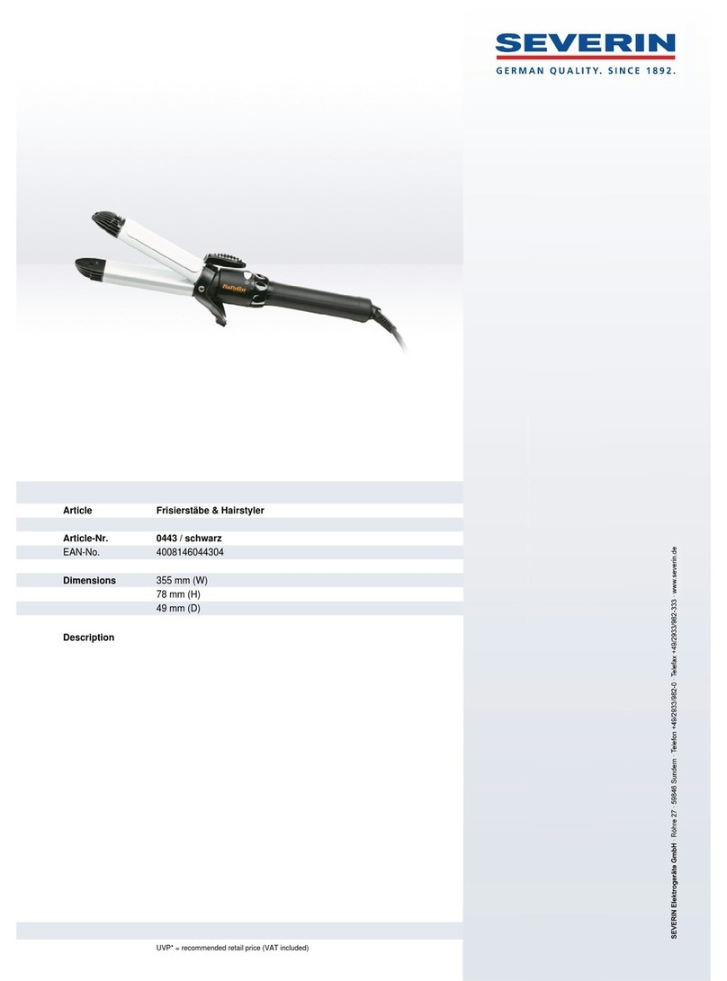 SEVERIN PRO STYLE DUO 0443 User guide
