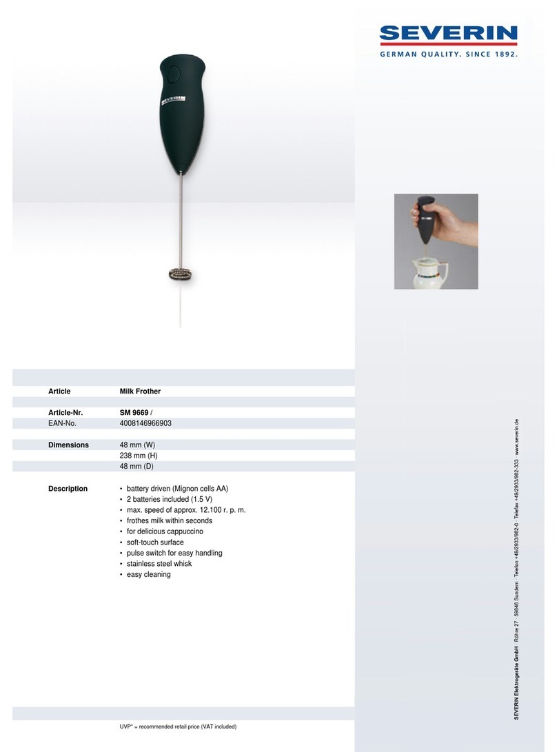 SEVERIN SM 9669 User guide SEVERIN SM 9669 User guide