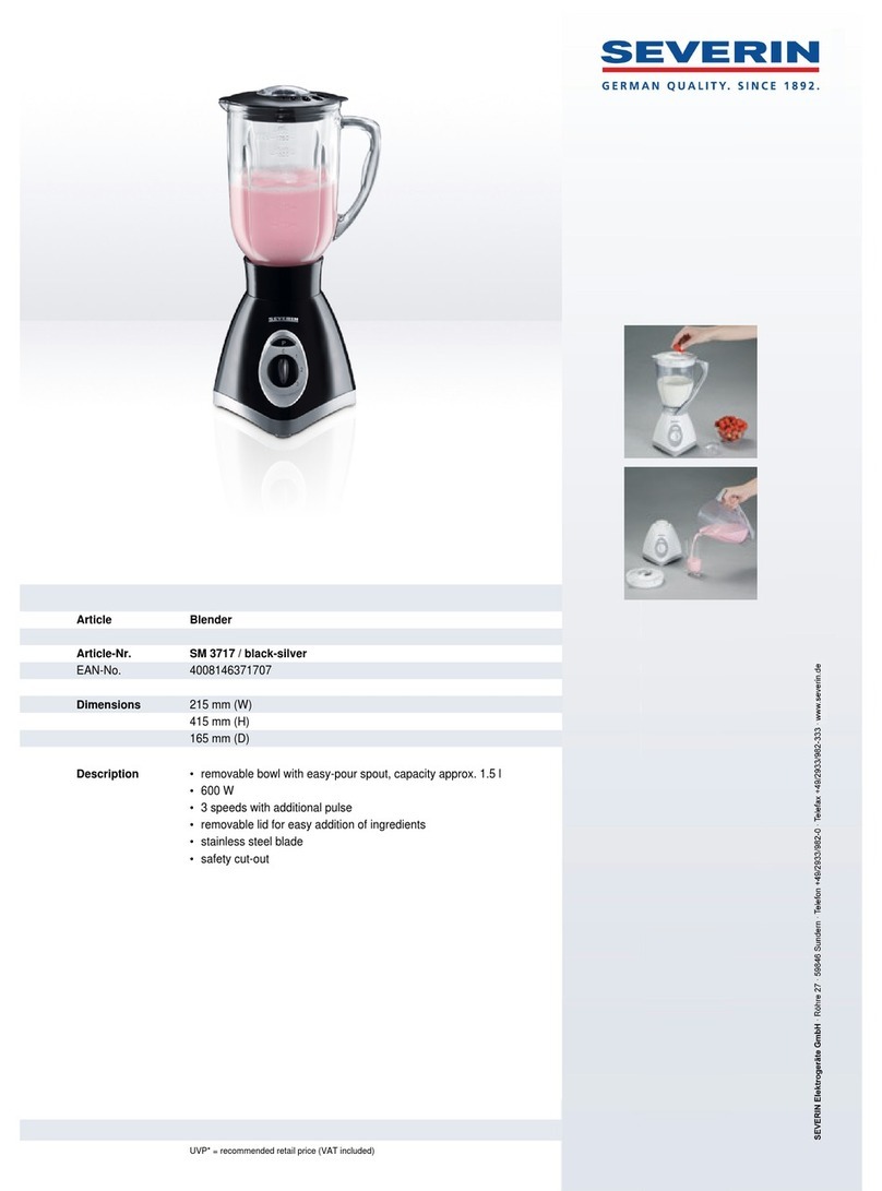 SEVERIN SM 3717 - User guide