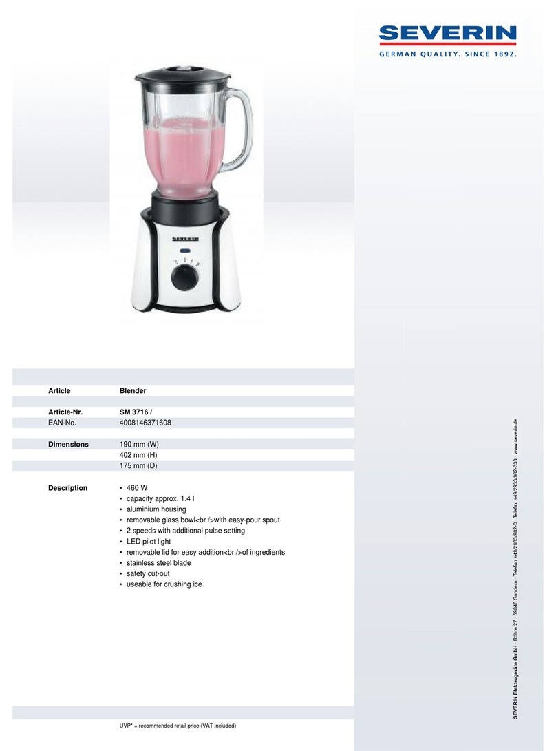 SEVERIN SM 3716 User guide