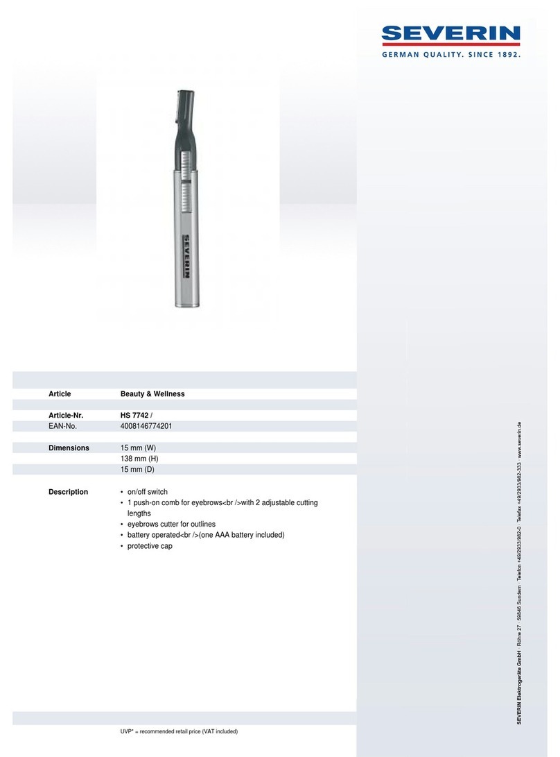 SEVERIN HS 7742 Dimensions