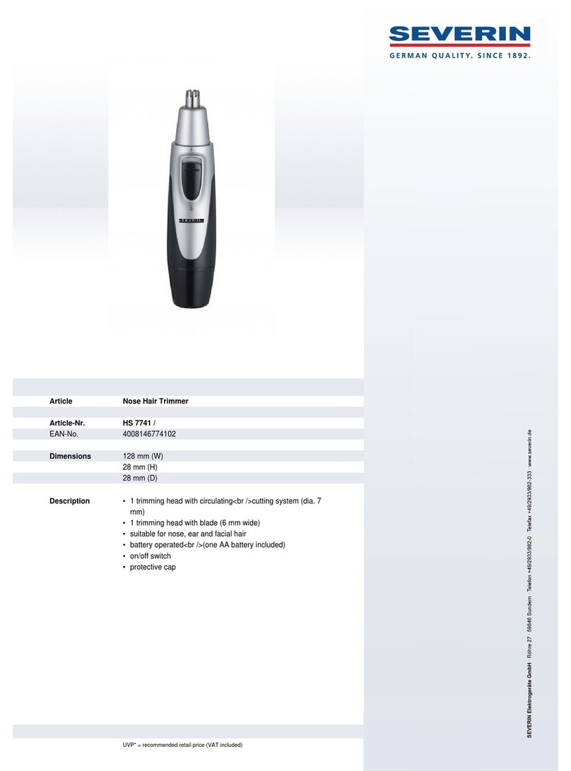 SEVERIN HS 7741 Dimensions