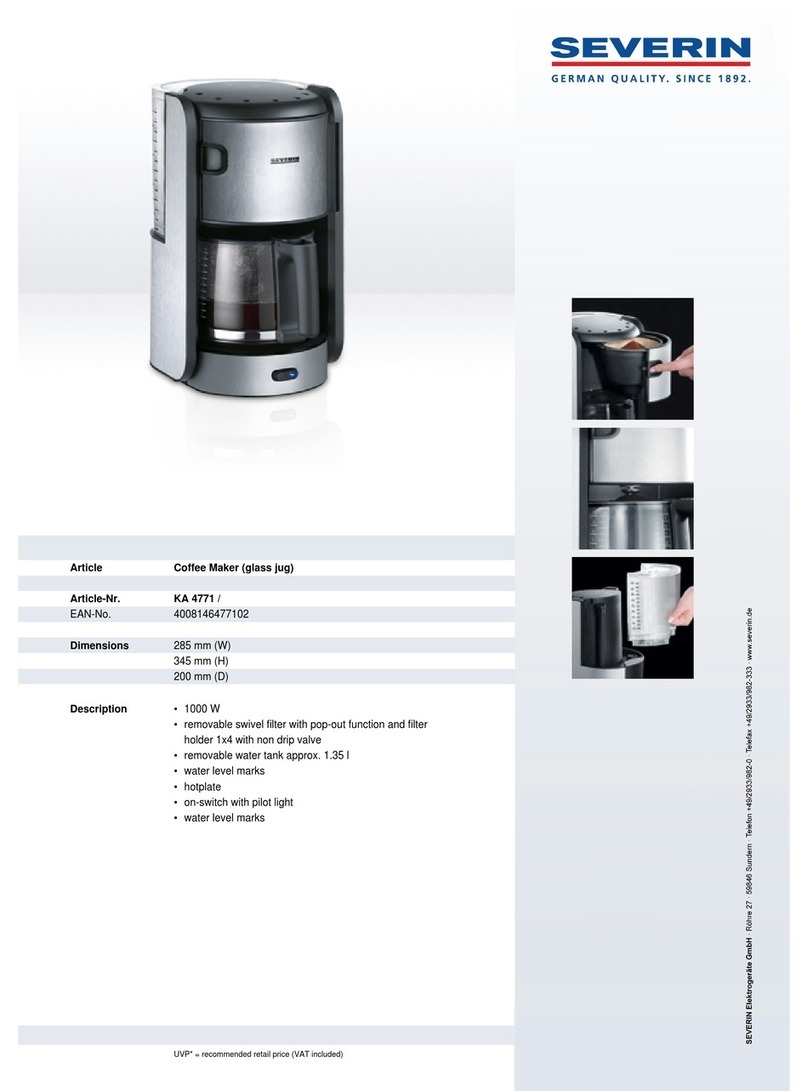 SEVERIN KA 4771 - User guide