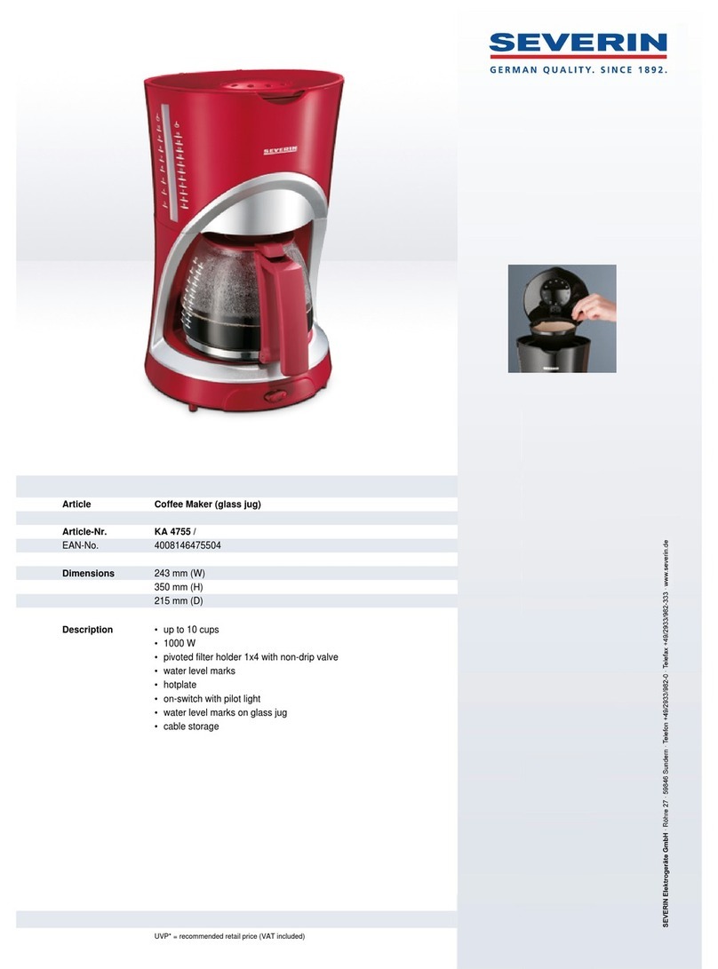SEVERIN KA 4755 Dimensions