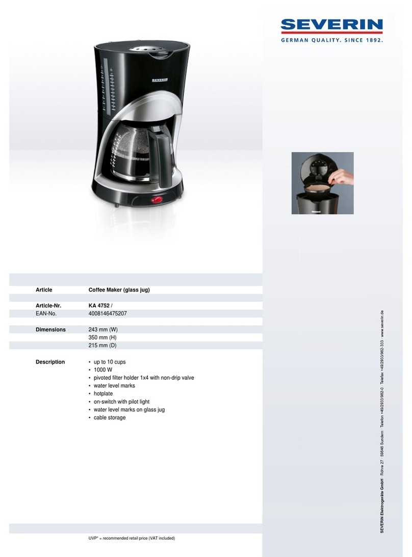 SEVERIN KA 4752 User guide