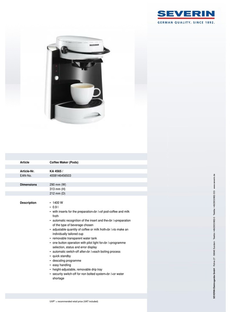SEVERIN KA 4565 User manual
