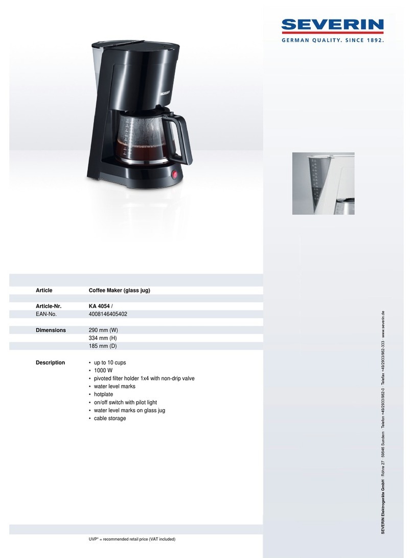 SEVERIN KA 4054 Dimensions