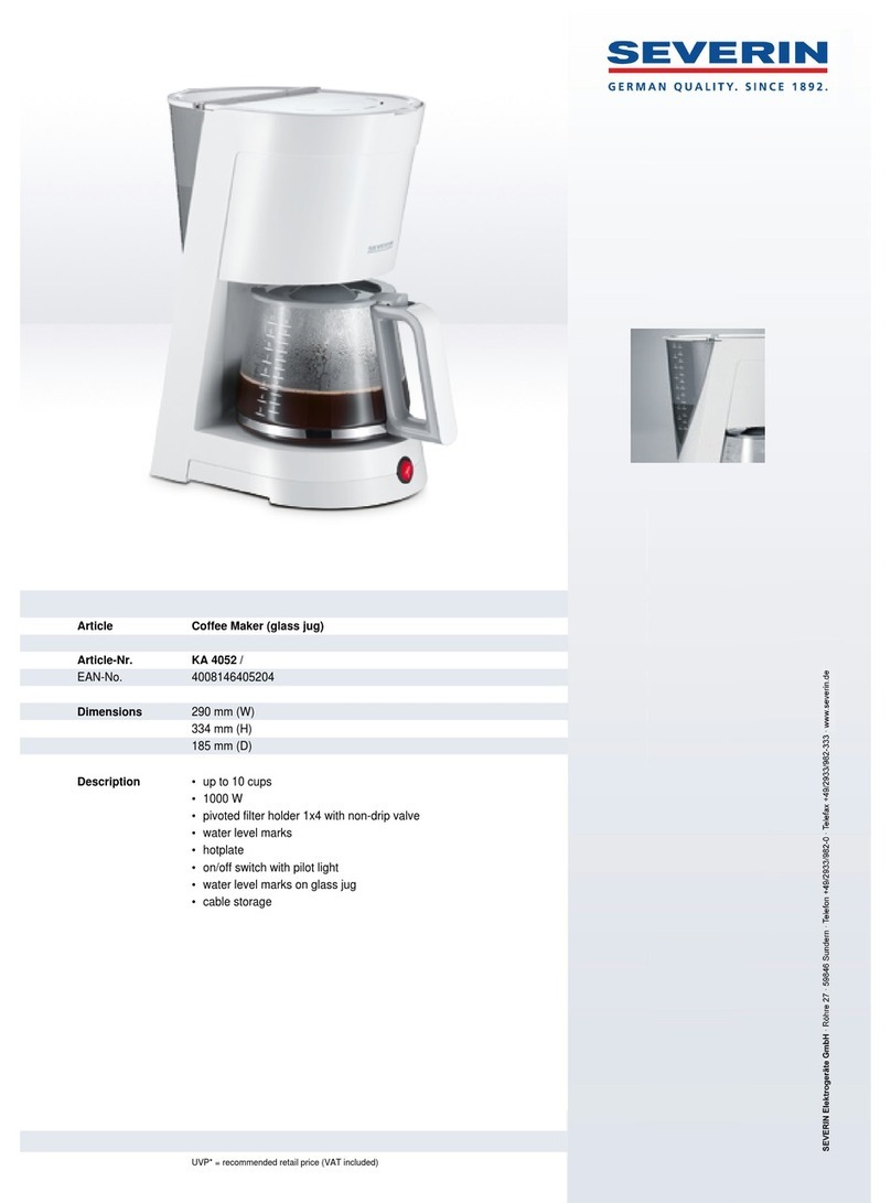 SEVERIN KA 4052 - Dimensions