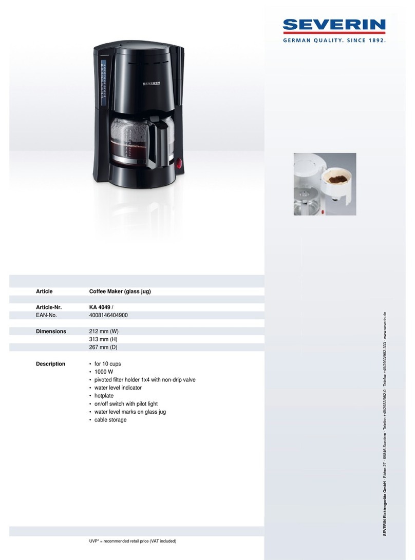SEVERIN KA 4049 Dimensions